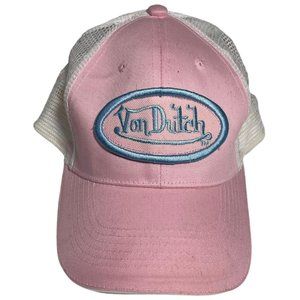 Vintage Y2K Pink Von Dutch Hat Early 2000s Paris Hilton Kim Kardashian